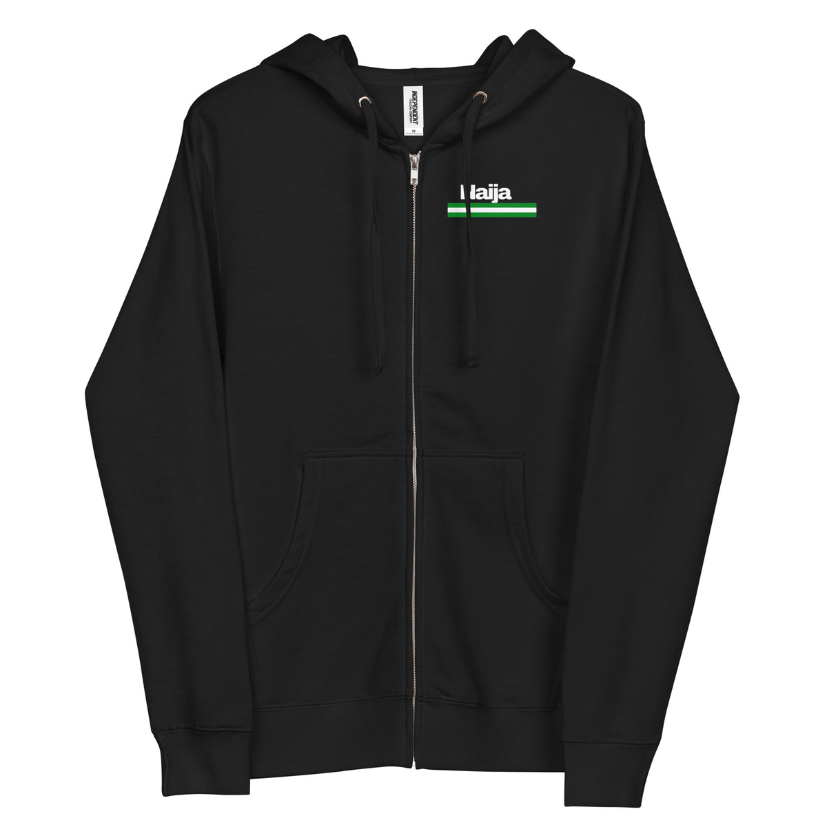 Unisex fleece zip up hoodie