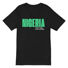 Nigeria Unisex Short Sleeve V-Neck T-Shirt