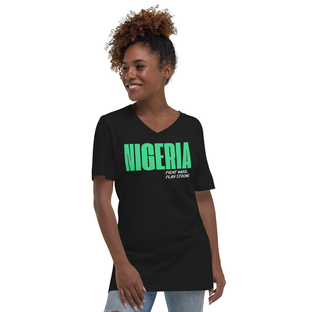 Unisex Short Sleeve V-Neck T-Shirt