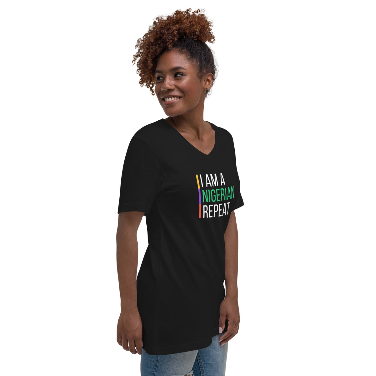 Unisex Short Sleeve V-Neck T-Shirt