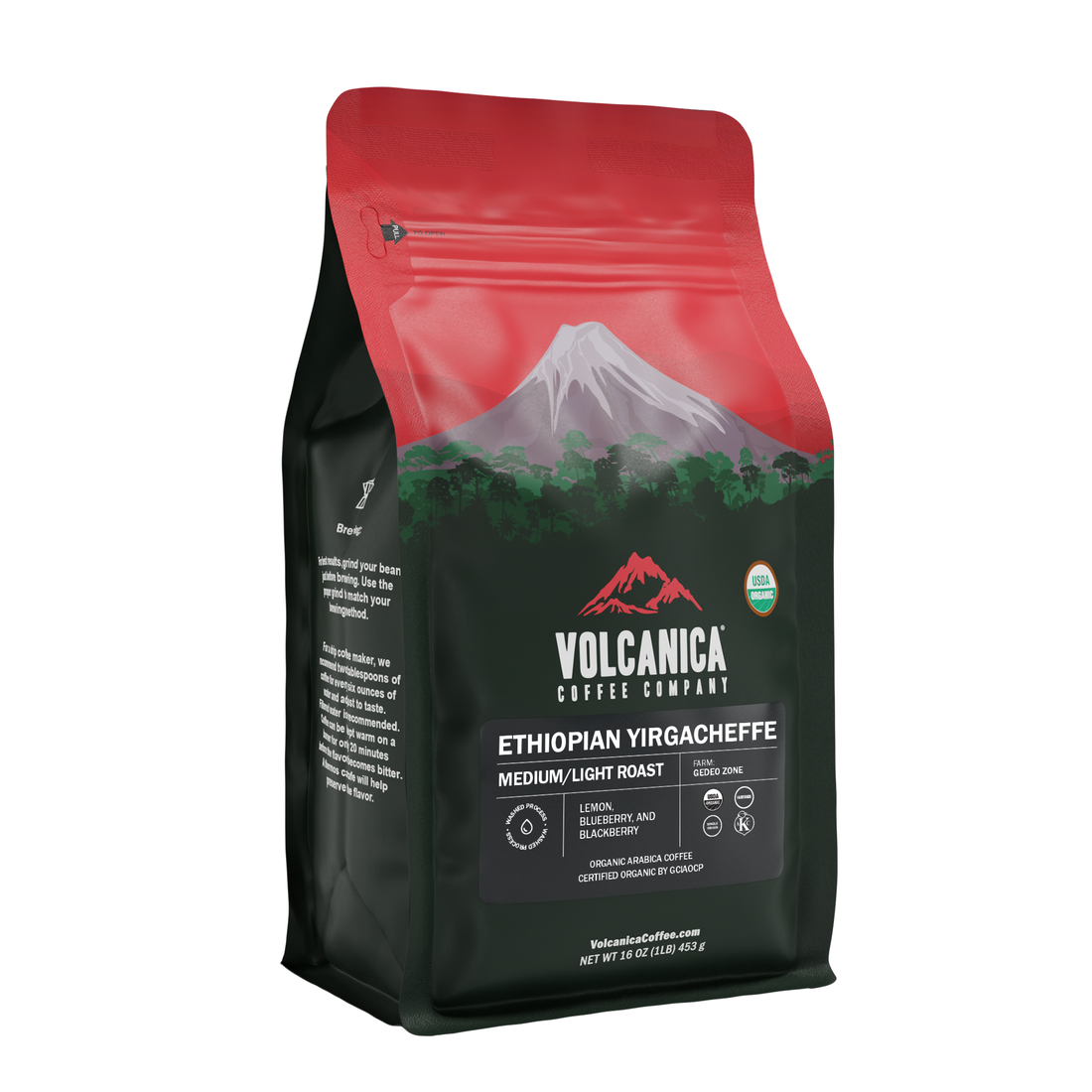 Volcanica Ethiopian Yirgacheffe Coffee - 16 oz