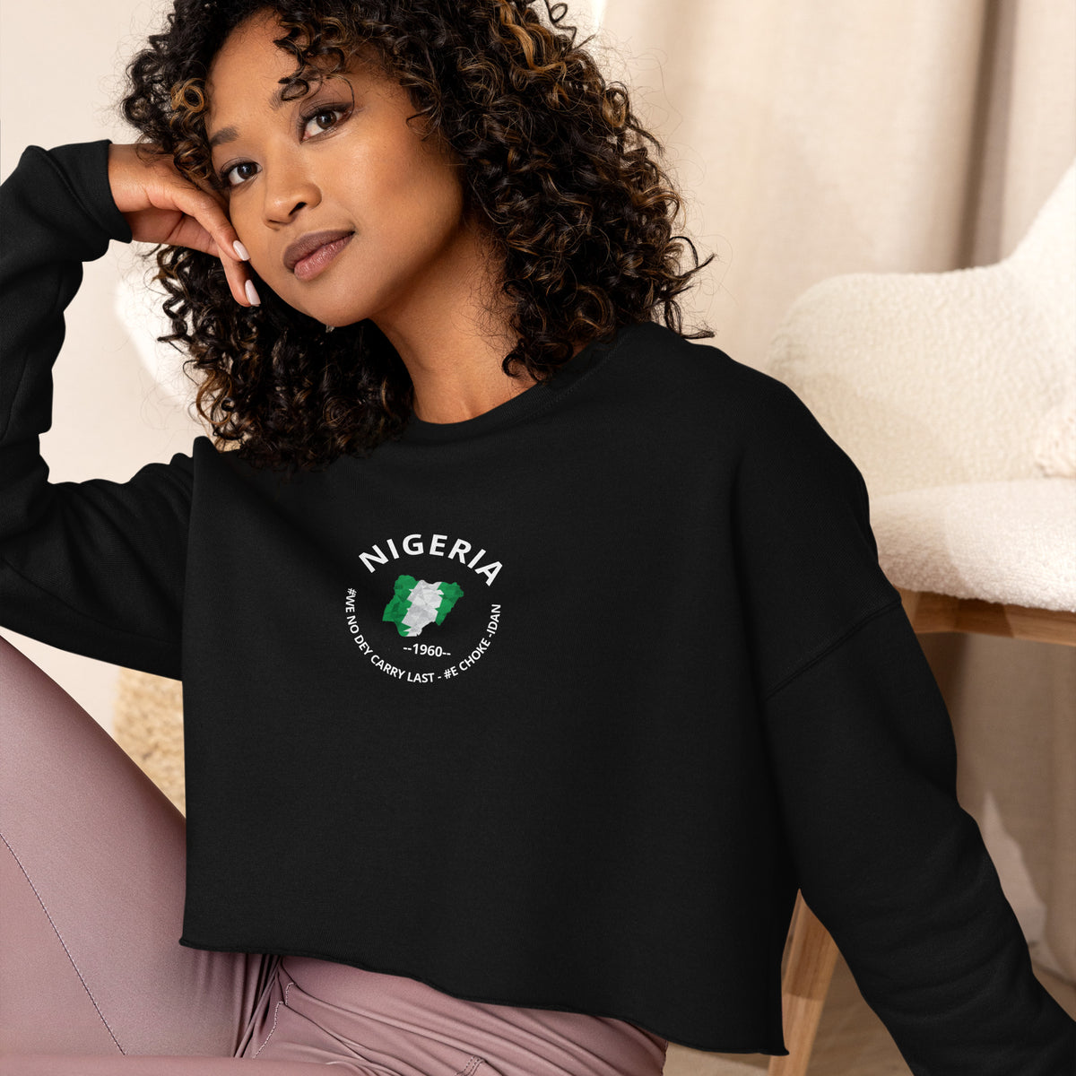 Fashion Women Crop Sweatshirt