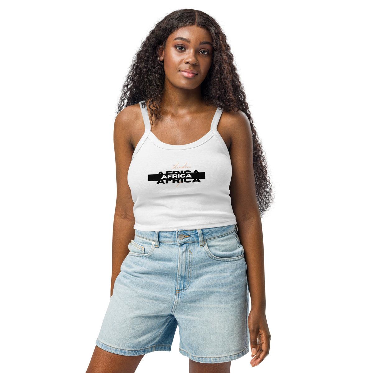 African Women’s micro-rib tank top