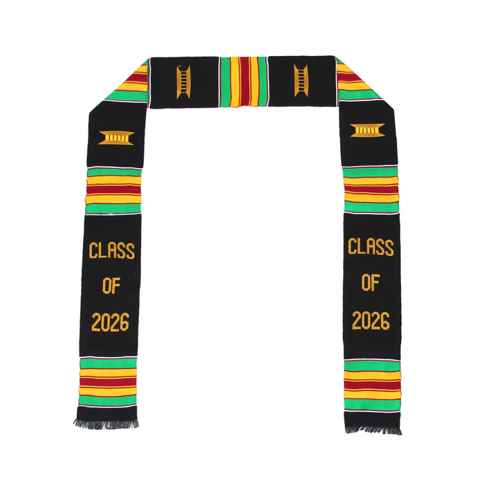 Woven Kente Class of 2026 Sash