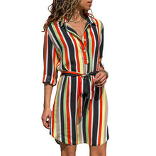 Load image into Gallery viewer, Long Sleeve Shirt Dress