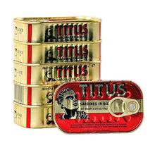 Load image into Gallery viewer, Titus Sardines in Vegetable Oil - Pack of 5 (10X125g)