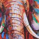 African Elephant Head Canvas Painting