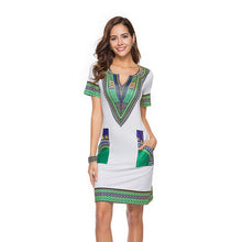 Load image into Gallery viewer, African Print Mini Dress