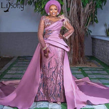 Load image into Gallery viewer, Aso Ebi Applique Dress