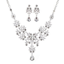 Load image into Gallery viewer, Crystal Water Drop Bridal Jewelry