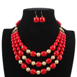 Pearl Multi Layer African Beads Jewelry