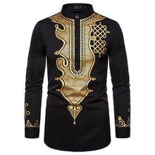 Load image into Gallery viewer, Gold Ethnic Style Shirt
