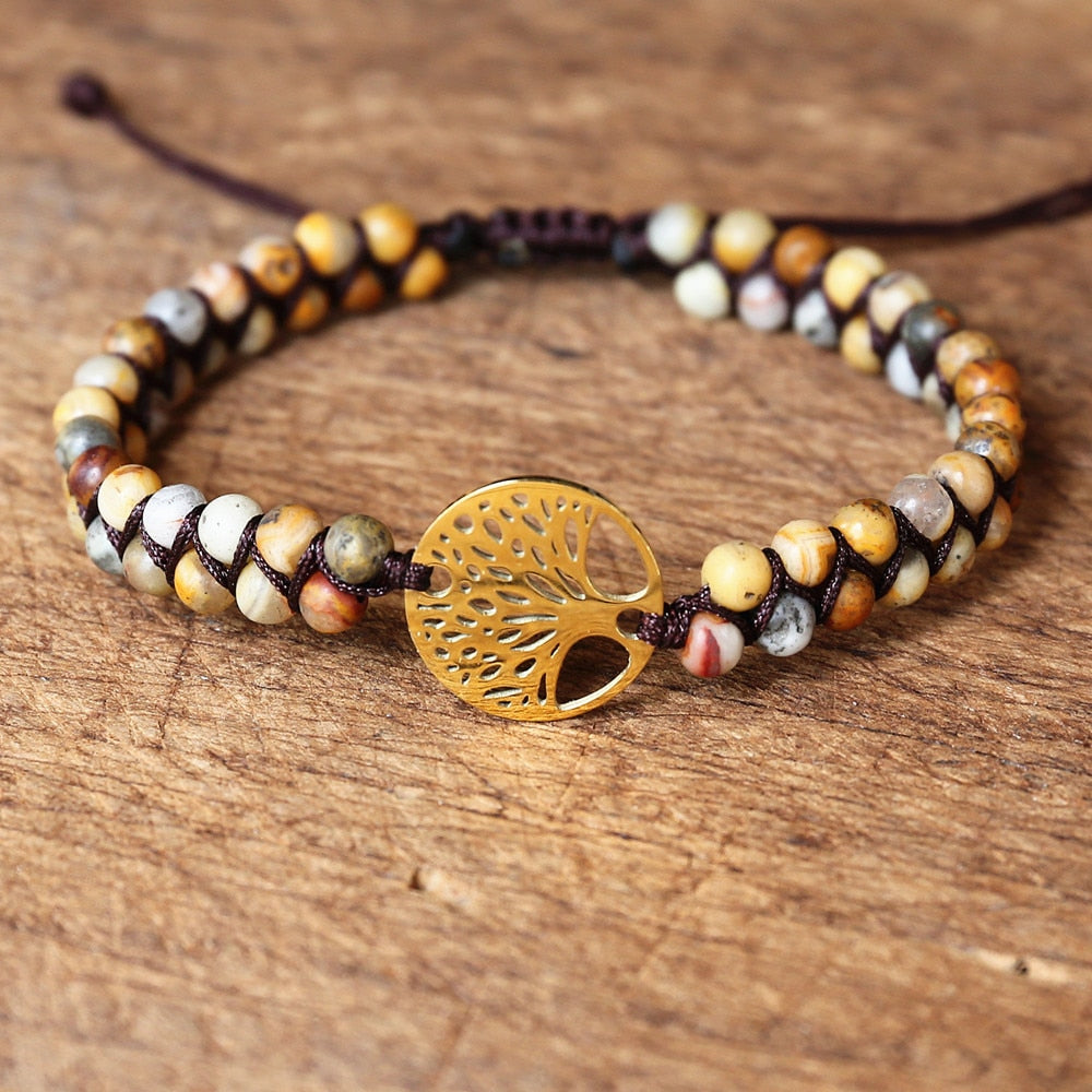 Handmade African Stone Wrap Bracelet