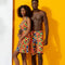 African Men Kente print short