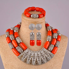 Load image into Gallery viewer, Nigeria Coral Beads Necklace