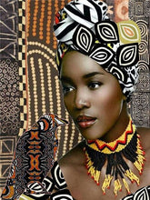 Load image into Gallery viewer, African Full Square Mosaic Embroidery Portrait