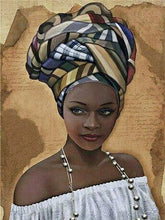 Load image into Gallery viewer, African Full Square Mosaic Embroidery Portrait
