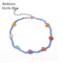 Load image into Gallery viewer, Colorful Beads Flower Choker Necklace
