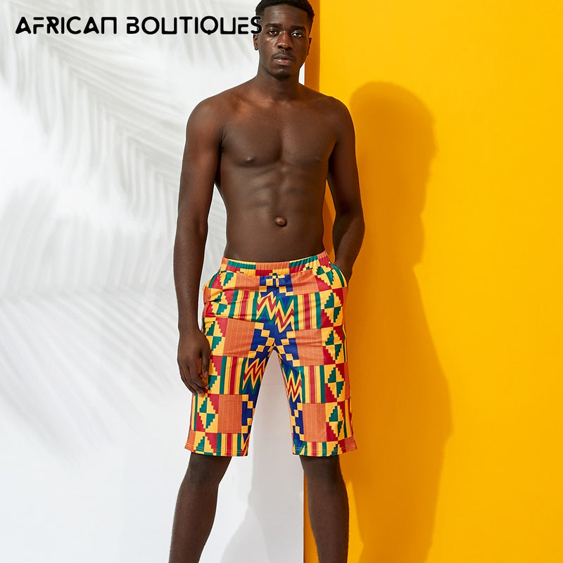 African Men Kente print short