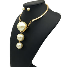 Load image into Gallery viewer, Gold Pearl Wedding Jewelry Sets