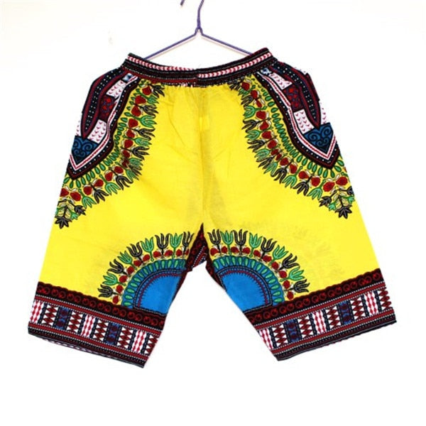 African Dashiki Short Pants
