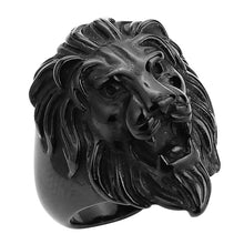 Load image into Gallery viewer, African Lion Head Ring for Men