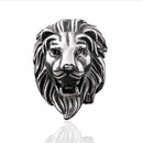 African Lion Head Ring for Men