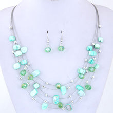Load image into Gallery viewer, Multilayers Crystal Shell Jewelry Set