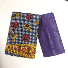 Load image into Gallery viewer, 4 Yards Polyester Ghana Kente Material