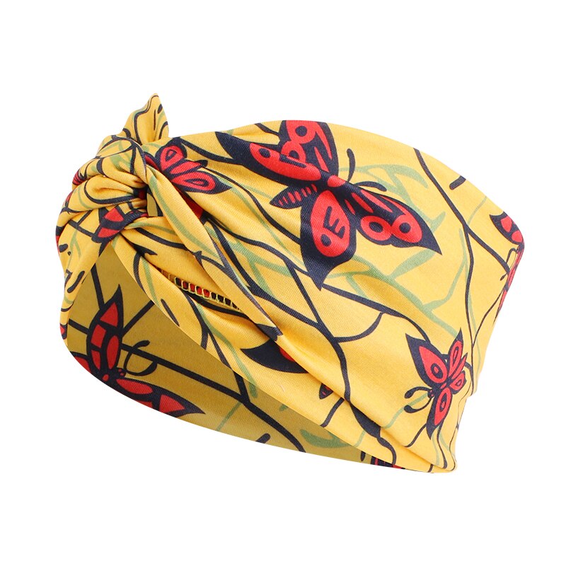 African Print Stretch Bandana Head Wrap