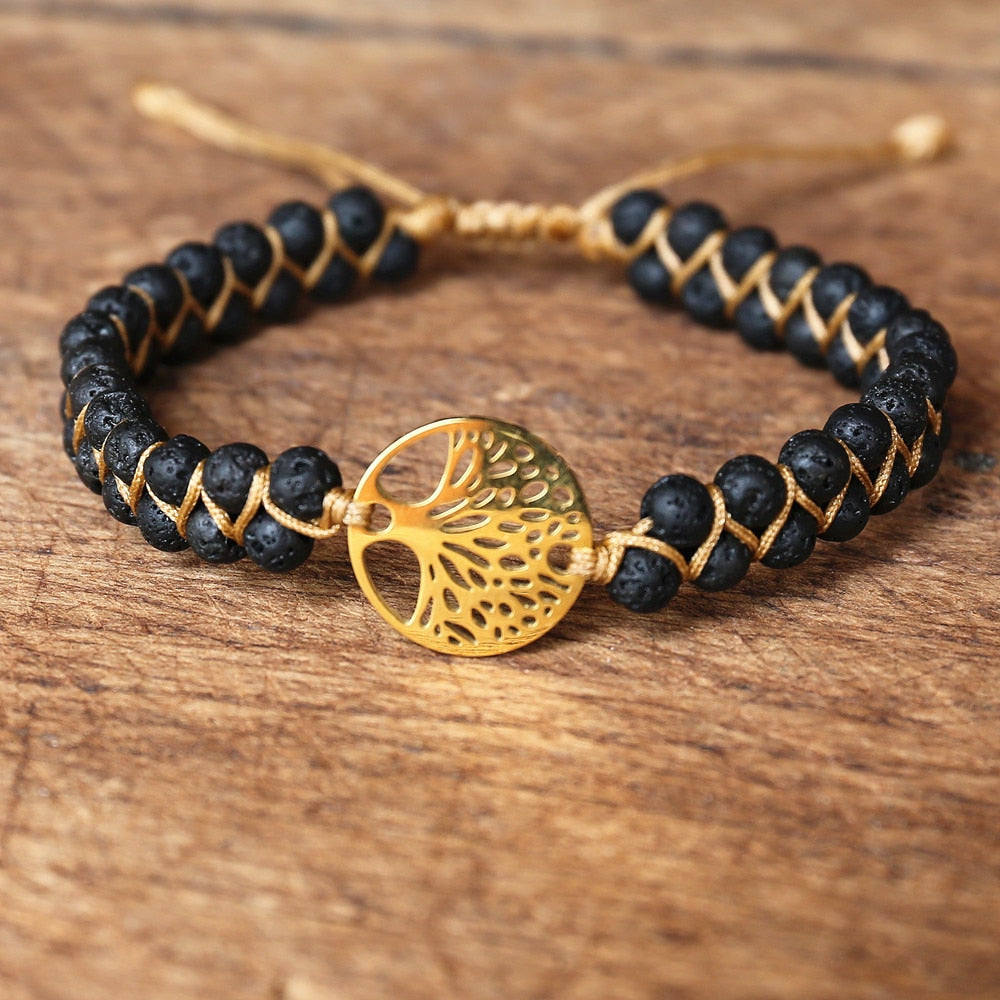 Handmade African Stone Wrap Bracelet