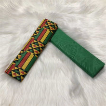 Load image into Gallery viewer, 4 Yards Polyester Ghana Kente Material