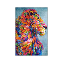 Load image into Gallery viewer, Lion Abstract Paintings Print on Canvas