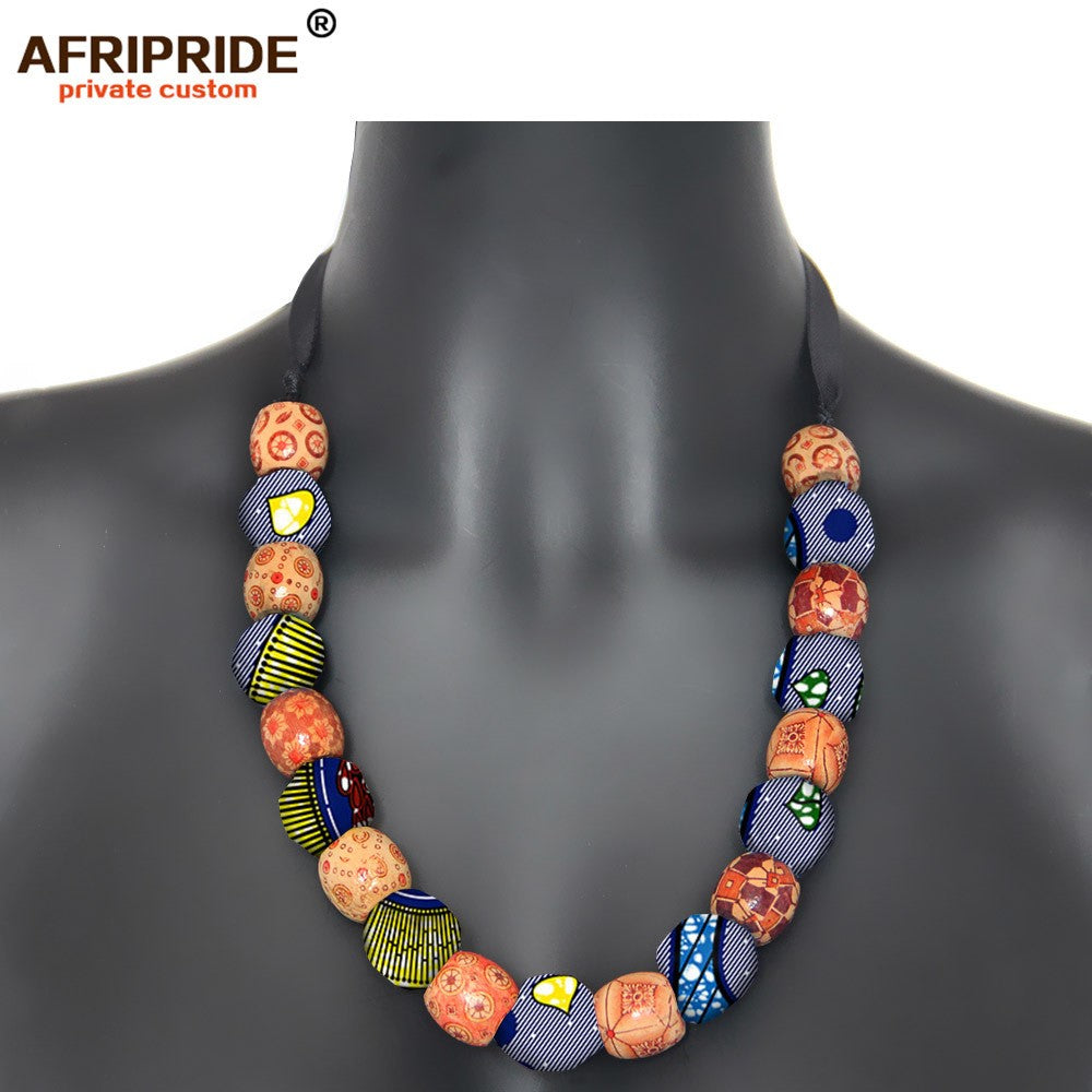 African Printed Handmade Necklace