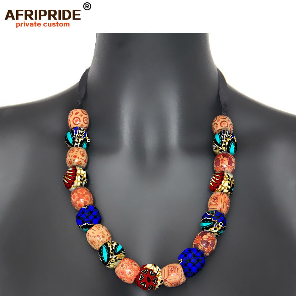 African Printed Handmade Necklace