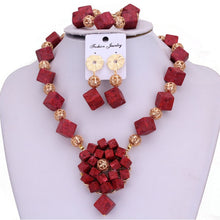 Load image into Gallery viewer, Coral Beads Nigeria Jewelry Set