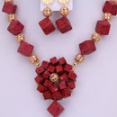 Coral Beads Nigeria Jewelry Set