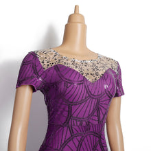Load image into Gallery viewer, African Sequin Evening Party Dress