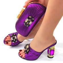 Load image into Gallery viewer, African Party Shoes And Bag