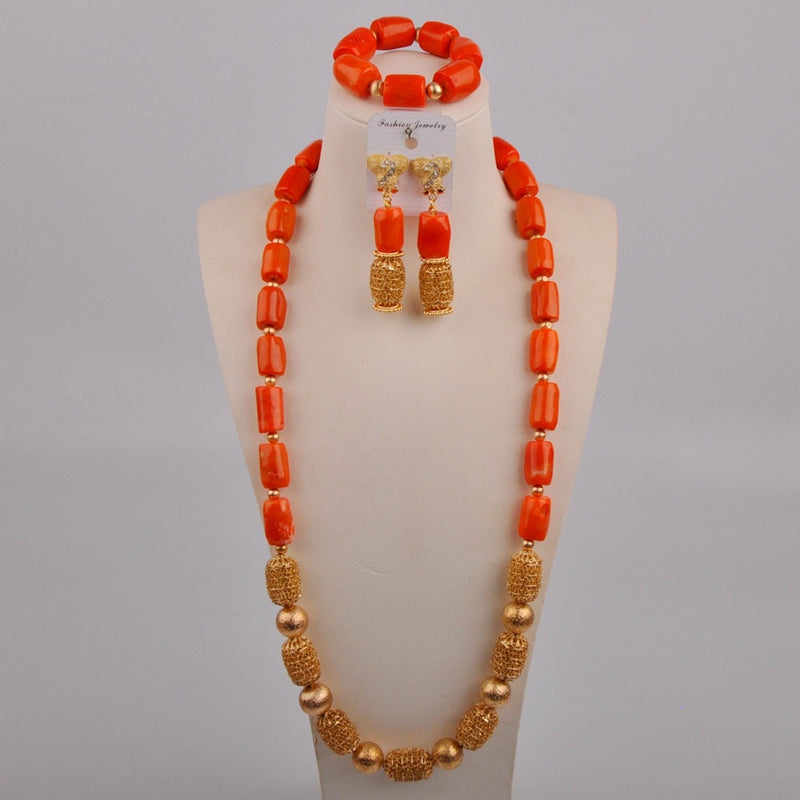 Nigerian Perfect Bridal Coral  Jewelry