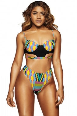 African Tribal Padded Bikini