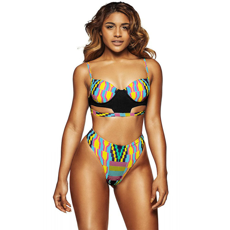 African Tribal Padded Bikini