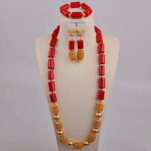 Load image into Gallery viewer, Nigerian Perfect Bridal Coral  Jewelry