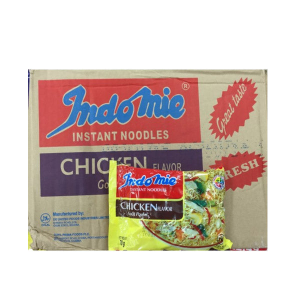 Nigerian INDOMIE CHICKEN FLAVOR Instant Noodles 70G