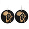 Africa Map Drop Earrings