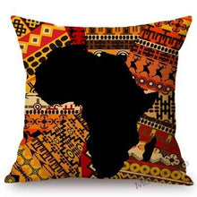 Load image into Gallery viewer, Africa Map Throw Pillow Cover