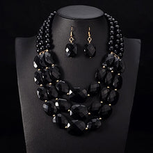 Load image into Gallery viewer, African Beads  Statement Necklace Set