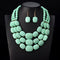 African Beads  Statement Necklace Set
