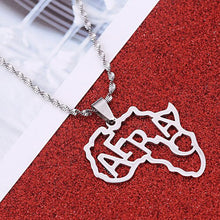 Load image into Gallery viewer, Africa Map Pendant Necklaces