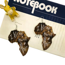Load image into Gallery viewer, African Map Party Earrings